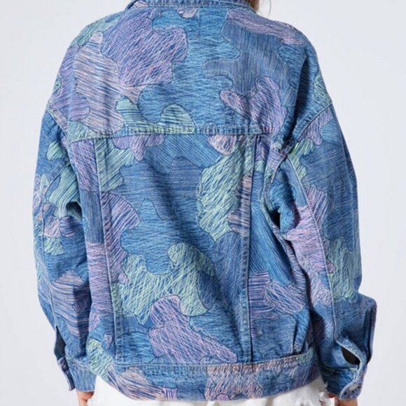 Multicolor Denim Jacket - Picture 3 of 6